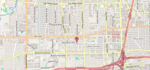 Richmond Strip Map Houston